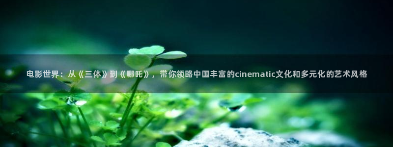 在线免费观看宅男视频：电影世界：从《三体》到《哪吒》，带你领略中国丰富的cinematic文化和多元化的艺术风格